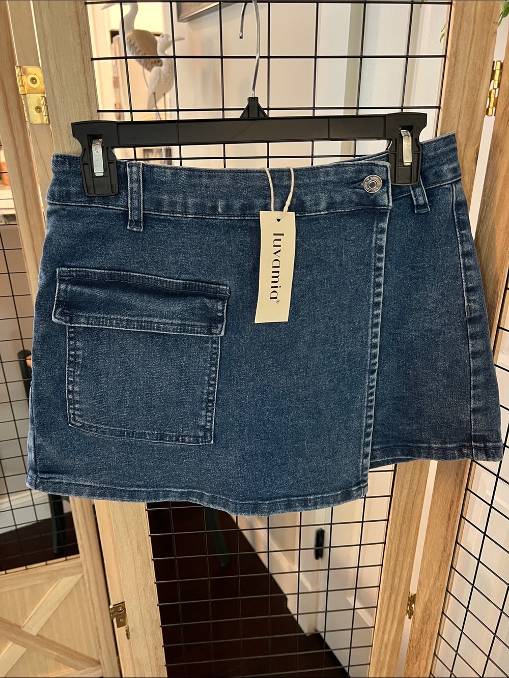 Luvamia Jean Skort NWT!!